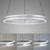 Pure E-Loop 2 Light Aluminium LED Motorised Ring Pendant Light