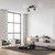 Paul Neuhaus Barik 2 Light Black Adjustable LED Ceiling Spotlight 