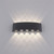 Carlo 10 Light Anthracite Up and Down LED Wall Light