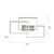Paul Neuhaus Paan 3 Light Stainless Steel Square LED Flush Ceiling Light 