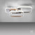 Leuchten Direkt Sevent Steel Square LED Ceiling Light 
