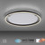 Leuchten Direkt Ritus Anthracite Ring 28W LED Flush Ceiling Light 