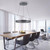 Paul Neuhaus Pure E-Clipse 2 Light Grey LED Motorised Ring Pendant Light 