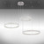 Leuchten Direkt Lilluti 2 Light Stainless Steel with White LED Ringed Pendant Light 