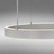 Leuchten Direkt Lilluti 2 Light Stainless Steel with White LED Ringed Pendant Light 