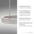Leuchten Direkt Lilluti 2 Light Stainless Steel with White LED Ringed Pendant Light 