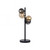Popsicle 4 Light Black with Glass Spheres Table Lamp