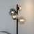 Paul Neuhaus Popsicle 4 Light Black with Glass Spheres Table Lamp 