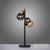 Paul Neuhaus Popsicle 4 Light Black with Glass Spheres Table Lamp 