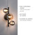 Paul Neuhaus Popsicle 3 Light Black with Glass Spheres Wall Light 