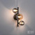 Paul Neuhaus Popsicle 3 Light Black with Glass Spheres Wall Light 
