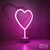 Neon-HERZ Pink Heart LED Table Lamp