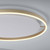 Ritus Matt Brass Ring 28W LED Flush Ceiling Light