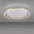 Leuchten Direkt Ritus Matt Brass Ring 28W LED Flush Ceiling Light 