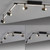 Paul Neuhaus Barik 6 Light Black Adjustable LED Ceiling Spotlight 