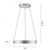 Paul Neuhaus Pure E-Clipse 2 Light Aluminium LED Motorised Ring Pendant Light 
