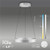 Paul Neuhaus Pure E-Clipse 2 Light Aluminium LED Motorised Ring Pendant Light 