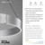 Paul Neuhaus Pure E-Clipse 2 Light Aluminium LED Motorised Ring Pendant Light 