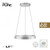 Paul Neuhaus Pure E-Clipse 2 Light Aluminium LED Motorised Ring Pendant Light 