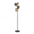 Popsicle 7 Light Black with Glass Spheres Floor Lamp