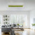 Leuchten Direkt Green Knut Moss with White LED Flush Ceiling Light 