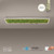 Leuchten Direkt Green Knut Moss with White LED Flush Ceiling Light 