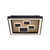 Eliza Natural Wood Square LED Flush Ceiling Light