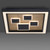 Eliza Natural Wood Square LED Flush Ceiling Light