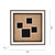 Eliza Natural Wood Square LED Flush Ceiling Light