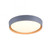 Leuchten Direkt Emilia Grey and Wood with White LED Flush Ceiling Light 