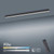 Pure Lines Anthracite Remote Control LED Flush Bar