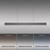 Paul Neuhaus Pure E-Motion Brushed Grey LED Motorised Bar Pendant Light 