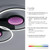 Leuchten Direkt Tunel Black LED Flush Ceiling Light 