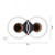 Leuchten Direkt Tunel Black LED Flush Ceiling Light 