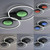 Leuchten Direkt Tunel Black LED Flush Ceiling Light 