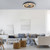 Eliza Natural Wood Round LED Flush Ceiling Light
