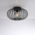 Racoon Black 40cm Flush Ceiling Light