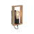 Leuchten Direkt Franky Black and Brown Wall Light 