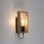 Leuchten Direkt Franky Black and Brown Wall Light 
