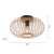 Racoon Natural Wood 40cm Flush Ceiling Light