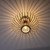Leuchten Direkt Racoon Natural Wood 40cm Flush Ceiling Light 