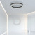 Pure-Lines Anthracite Round 42W LED Flush Ceiling Light