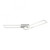 Iven Brushed Chrome 63cm Dimmable LED Flush Ceiling Light