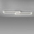 Iven Brushed Chrome 63cm Dimmable LED Flush Ceiling Light