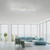 Leuchten Direkt Iven Brushed Chrome 63cm Dimmable LED Flush Ceiling Light 
