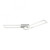 Leuchten Direkt Iven Brushed Chrome 63cm Dimmable LED Flush Ceiling Light 