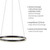 Leuchten Direkt Ritus Anthracite 20W LED Ringed Pendant Light 