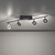 Sileda 4 Light Anthracite Adjustable LED IP44 Bathroom Ceiling Light