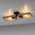Franky 2 Light Black and Brown Wall or Ceiling Light
