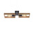 Leuchten Direkt Franky 2 Light Black and Brown Wall or Ceiling Light 